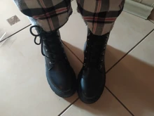 COOTELILI-Botines de punta redonda con cremallera y cordones para mujer, zapatos de moda, antideslizantes, con tacón de 5,5 cm, 2020