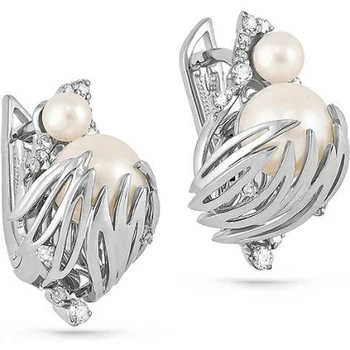 

Kabarovsky earrings with pearls and diamonds in red gold