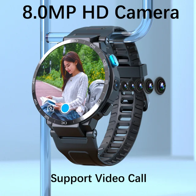 LZAKMR 4G All Z35 Android 10 Round Screen 8Core CPU Smart Watch