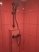 Thermostatic Shower-Set Bathroom-Accessories Wall-Mounted Black/chrome-Brass Spray-Head