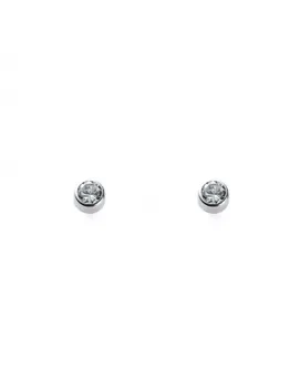 

Baby earrings or Girl Chaton Round 4mm.