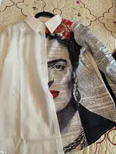 Camiseta de manga larga con botones para mujer, Blusa holgada informal Vintage de otoño para oficina, camisa de talla grande 5XL con estampado Floral