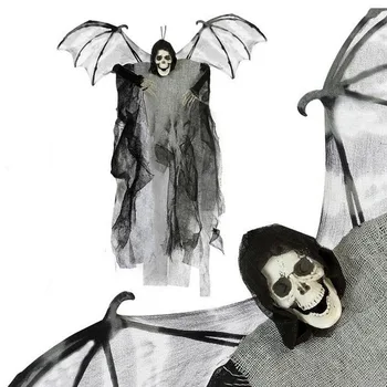 

Festoon shaped skeleton (60x50 cm) gray wings