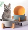 Self-Assembly Ceramic Double Cat Bowl Dog Bowl Pet Feeding Water Bowl Cat Puppy Feeder Product Supplies Pet Food And Water Bowls 6