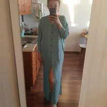 Tunic Beach Cover-Up Sarong Kaftan Swim-Wear Long Cotton -Q1111 Saida-De-Praia Vestido