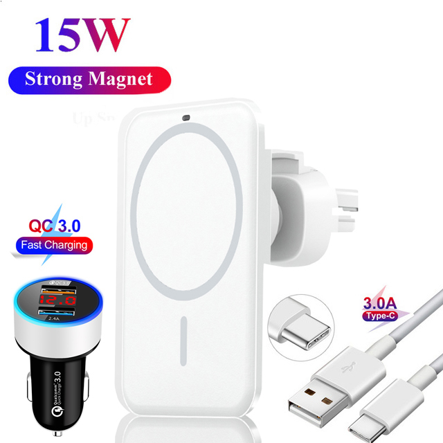 Wireless Car Charger 15W for iPhone 13 Pro mini 2 Pro Max Mini 360° Adjustable Phone Holder and I Did That Stickers