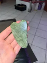 Tabla de raspado de Jade para masaje Facial, masajeador relajante, rascador de piedra, herramientas de cuidado de salud Facial anticelulitis Guasha, 1 Uds.