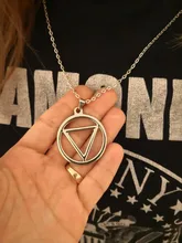 Anime colgante, collar de Cosplay de Akatsuki Hidan circular triangular colgante estrella geométrica nube collar de pareja para hombres y mujeres