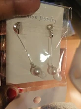Pendientes de Clip para oreja de estilo coreano para mujer, sin perforación, perlas largas, sin orificio de oreja, joyería