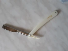 Afeitadora Manual profesional de borde recto, maquinilla de afeitar afilada de acero inoxidable, afeitadora plegable con cuchilla, herramienta de afeitar recta