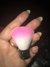 ROHWXY-cepillo para uñas, cepillo para polvo de uñas, esmalte de uñas de Gel UV, nailon, profesional, herramientas de diseño