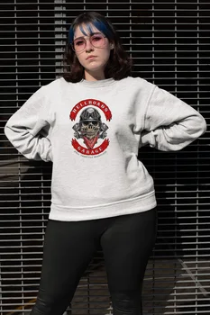 

Angemiel Wear Hellroads Garage White Women Sweatshirts