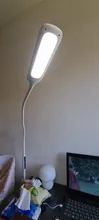 Clip Desk-Lamp Led-Light Eye-Protected-Lamp Brightness Office Led Long-Arm Bedroom 