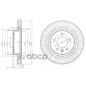 Диск Тормозной(1шт В Уп) Bg9006c Delphi арт. BG9006C