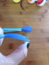 2 unids/set recién nacido silicona cuchara bebé horquilla de temperatura de seguridad de niños cubiertos para niños alimentación de bebé niño niños niñas suave