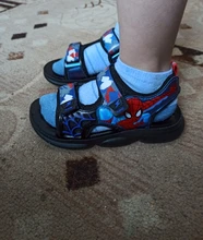 Sandalias de verano para niños, zapatos de playa, dibujo de Spider-Man, suaves
