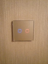 Esooli UE/Reino Unido estándar de 1/banda 2/3 inalámbrico de luz con Control remoto táctil interruptores de casa inteligente RF433 interruptor de pared con Control remoto