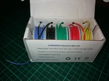 Flexible Silicone Wire Stranded-Wire Electrical-Line Copper 5-Color 20/18awg Mix-Package