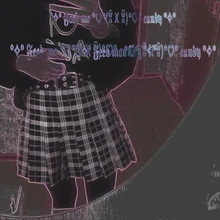 Falda plisada de cintura alta para mujer, faldas a cuadros, estilo Preppy, para baile