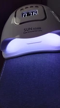 SUNX5 Max-Lámpara LED para secado de uñas, lámpara UV de hielo de 45/36/18 LED para secado de esmalte de Gel, temporizador, herramientas de manicura con Sensor automático, 90/72/36W