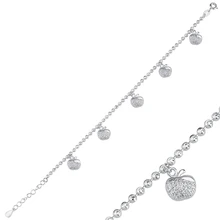 Серебро 925 пробы Серьги Apple& Оптовый браслет