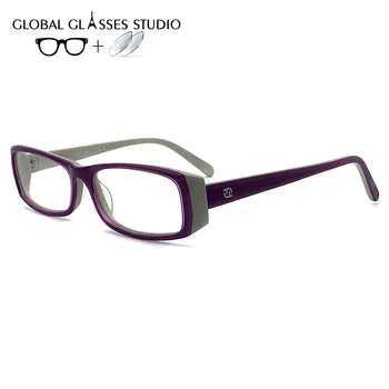 

Lady Acetate Glasses Frame Eyewear Eyeglasses Reading Myopia Prescription Lens 1.56 Index MOD.FLV.059
