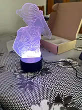 Night-Light Desk-Lamp Bedside-Decor Luffy-Figure Monkey-D Bedroom Color-Changing Anime