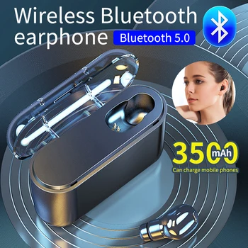 

Cewaal Bluetooth Wireless Earphones Single-Ear, Hands Free Business Bluetooth Headset 24 Hours Playing Time for Driving