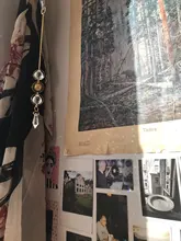 Atrapasueños solar geométrico, chapado en oro