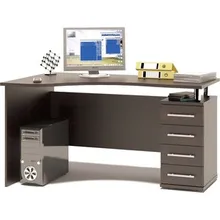 Стол компьютерный СОКОЛ КСТ-104.1 венге правый