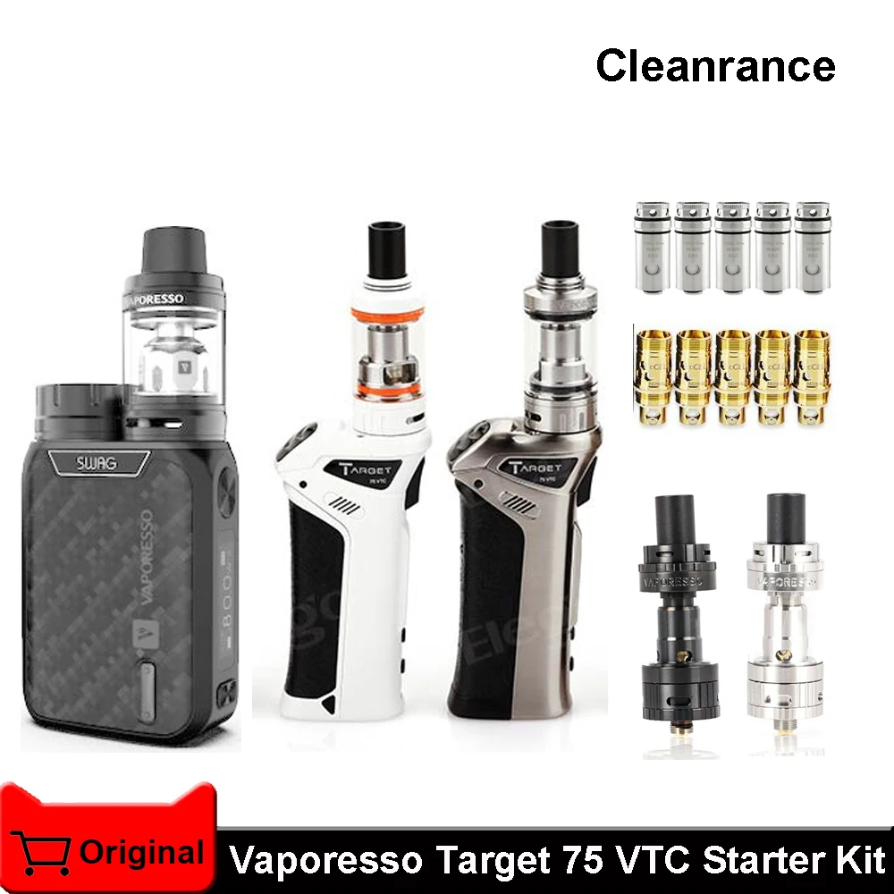 Vaporesso Target 75 VTC стартовый комплект mini CCell GD 0.6ohm катушка для керамической катушки cCELL