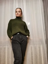 Tops Pullovers Neck-Sweater Turtle Cashmere Elegant Thick Korean Hirsionsan Warm New