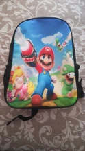Mochila de 13 pulgadas con estampado 3D de Mario para niños, morral infantil de dibujos animados para guardería