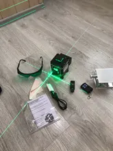 Kaitian-trípode de Nivel láser verde 4D, 16 líneas, autonivelante, Vertical, Horizontal, potente, soporte 360, verde, 3D