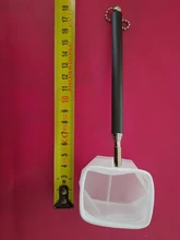 Mini red de captura de peces ajustable de acero inoxidable, cuchara de Camarón, cuchara de pescado, bolsillo cuadrado redondo, redes de captura de camarones