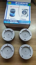 Juego de 4 almohadillas antivibración, con reducción de ruido y vibración, soporte para pie para lavadora y secadora, altura ajustable Washi