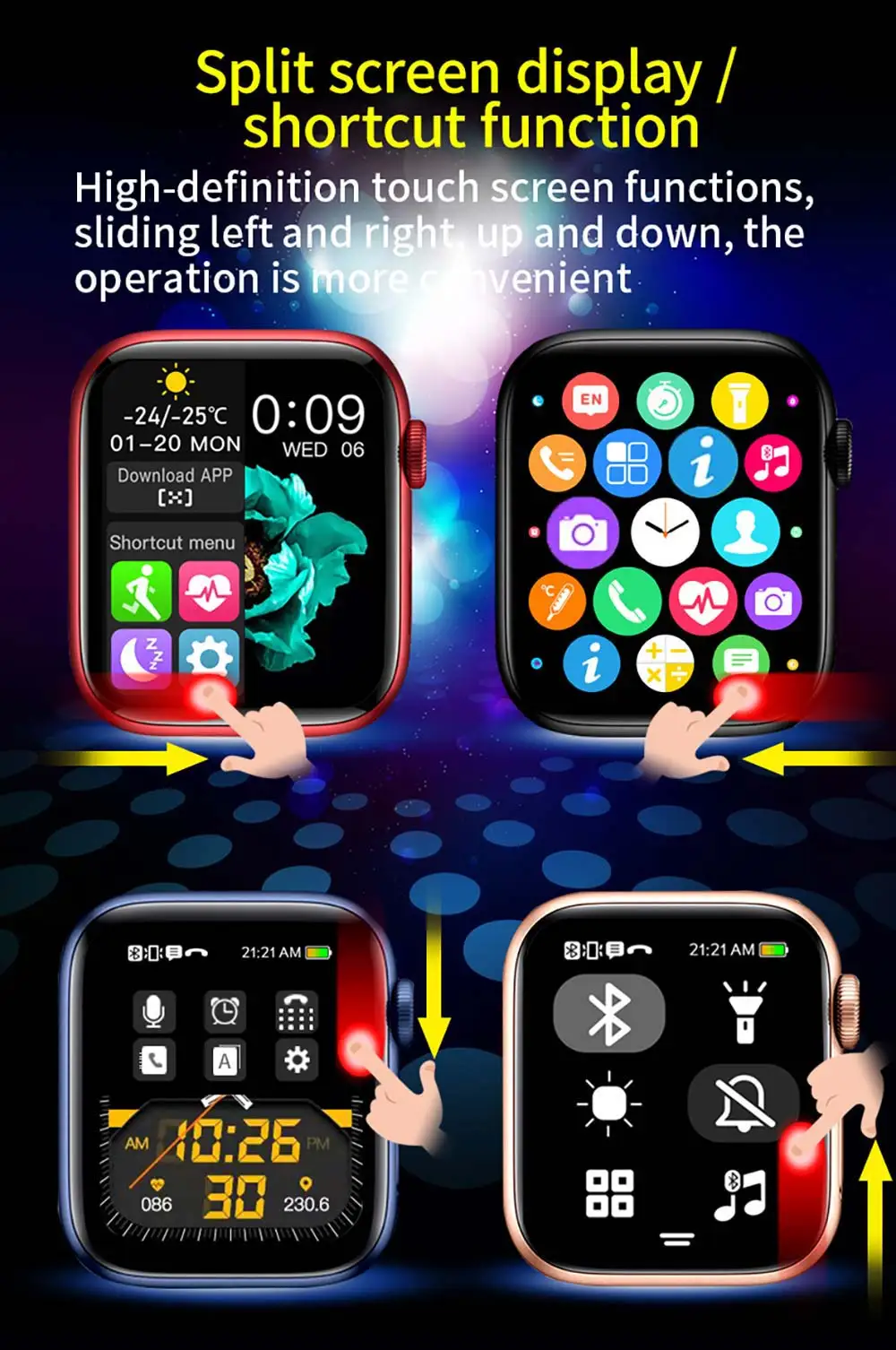 IWO Smart Watch Men Series 7 Wireless Charge Smartwatch Women Heart Rate Watches Bluetooth Call Fitness Tracker For Android IOS