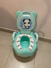Orinal bebé para niños Baño de niños bebé orinal asiento de entrenamiento chicas inodoro portátil cuña cómodo respaldo de dibujos animados ollas