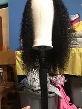 RESHINE-Peluca de pelo rizado de Mongolia, cabello humano con encaje frontal 13x4, 180%, 13x6, cierre de encaje rizado, prearrancado