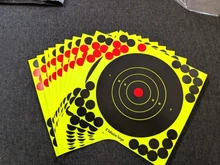 Lote de 10 Uds. De adhesivos de 8 pulgadas de reactividad con flores de salpicaduras de Color, adhesivos de destino ligeros, objetivo de reactividad duradero