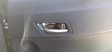 Manija de puerta interior de coche de acero inoxidable 4 uds, pegatina decorativa para Toyota CHR, accesorios de C-HR, estilo de coche