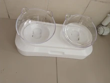 Cat-Bowls Raised-Stand Cats-Dogs-Feeders Pet-Food Pet-Supplies Non-Slip with 