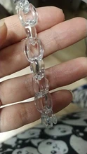 50 Uds./eslabones de cadena acrílicos transparentes de 15x10mm, accesorios para hacer joyas