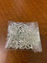 50 Uds. De cierres de langosta de Metal, 10, 12 y 14mm, ganchos con anillos de salto, conectores de corchetes de Color dorado, accesorios para collar, fabricación de joyas