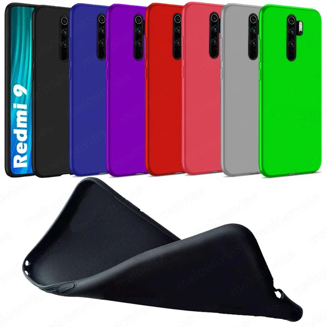 Funda carcasa XIAOMI REDMI 9T + CRISTAL TEMPLADO Gel TPU Mate Colores