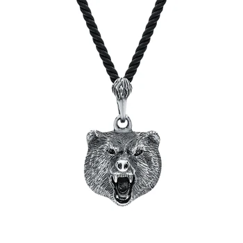 

Silver pendant bear sunlight sample 925