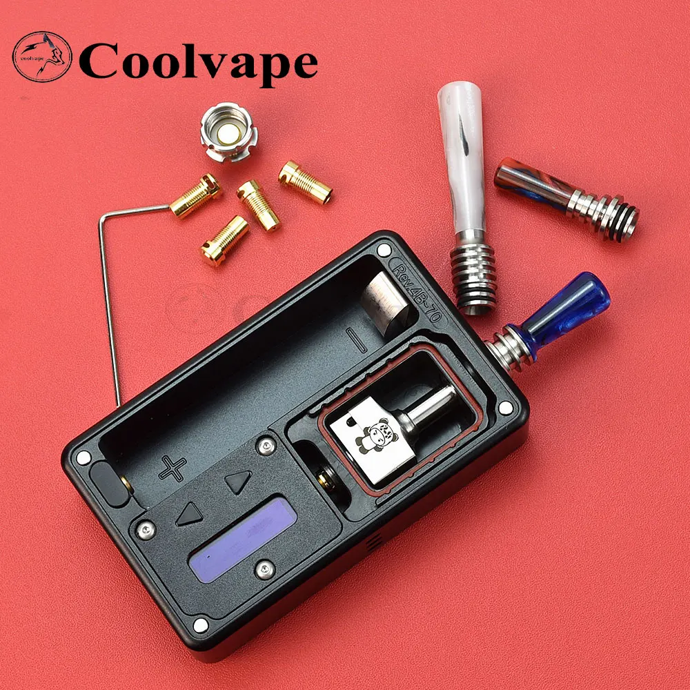 

Wick'd Bridg'd V2 Style RBA Bridge for Boro Devices / BB / Billet Box Mod Kit BB Mod Kit with 510 mtl drip tip