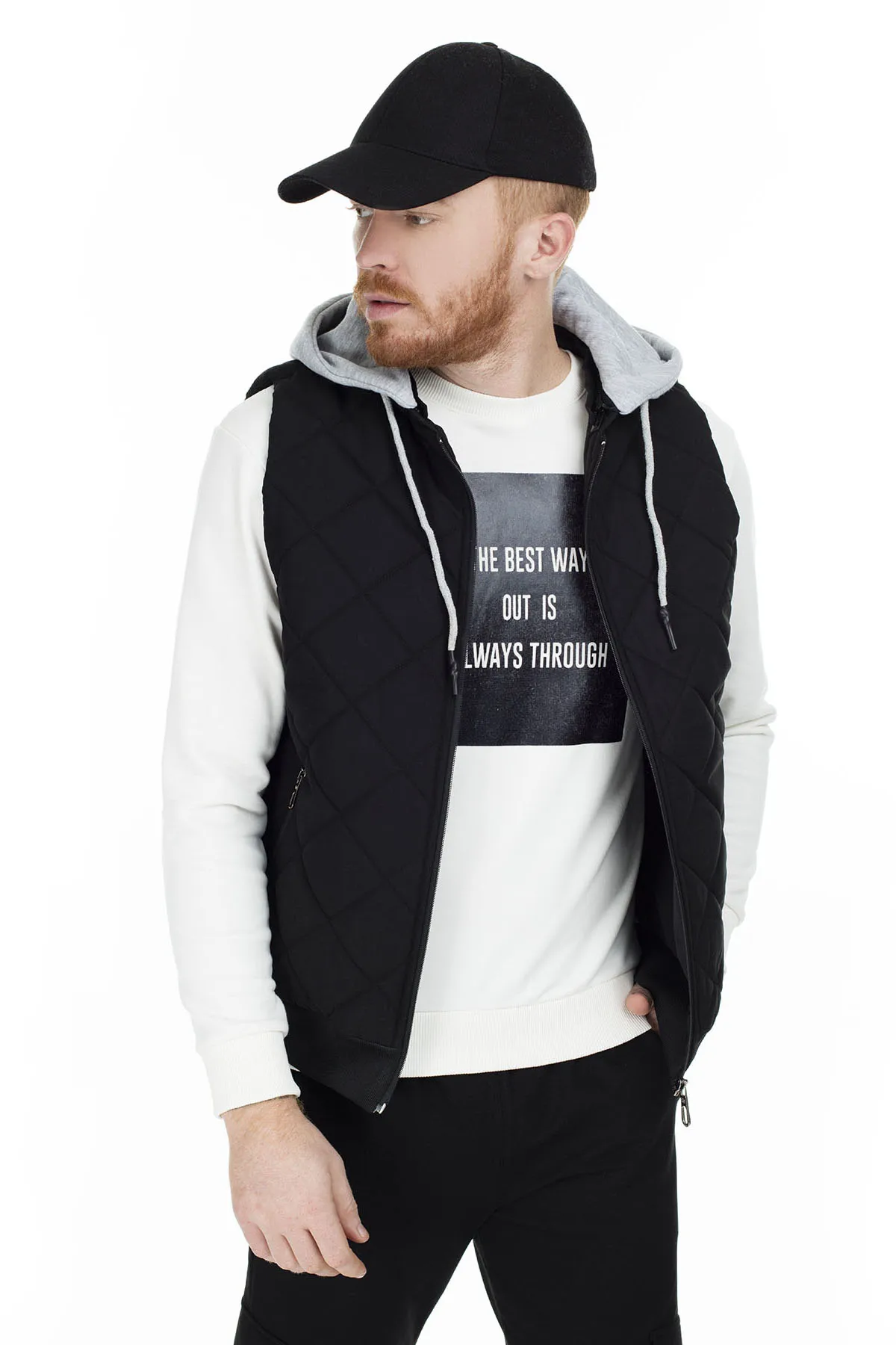 Buratti Slim Fit жилет с капюшоном мужской жилет 5622100W0