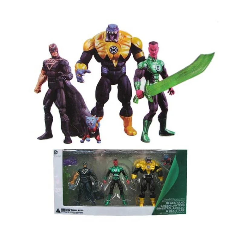 Коллекционные модели DC SDCC 2013 черная рука Зеленый Фонарь Sinestro Arkillo & Dex Starr 4