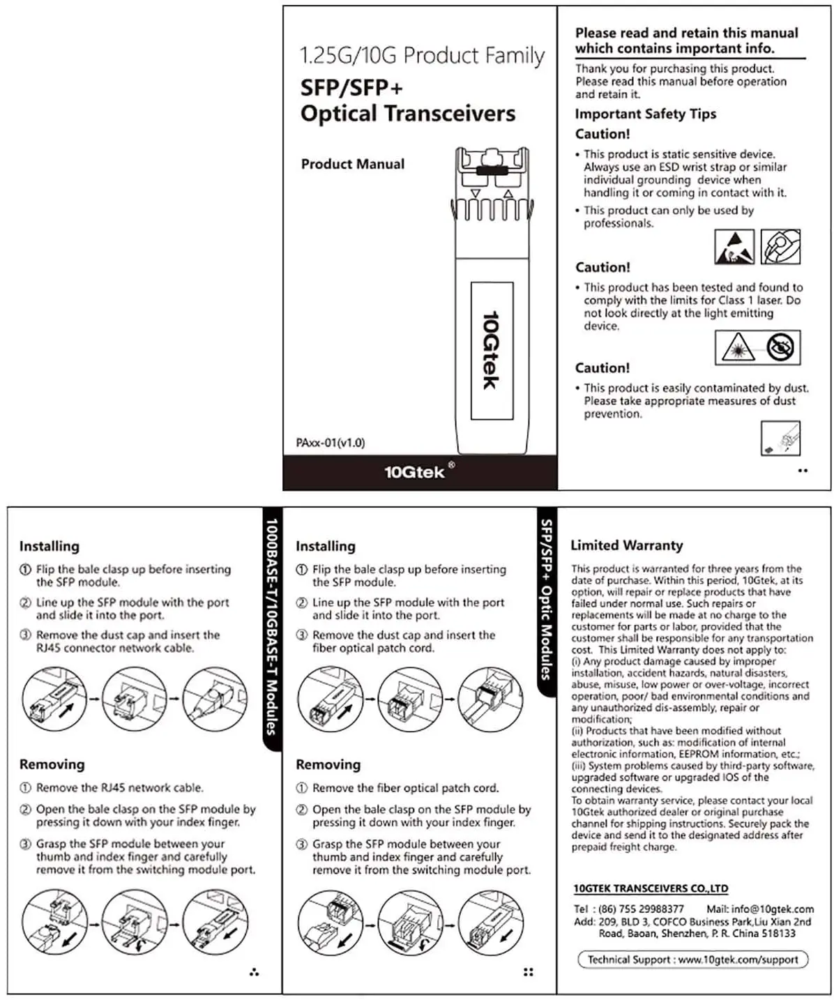 4-PACK 1000Base-SX 850nm MMF Transceiver for Cisco GLC-SX-MMD/GLC-SX-MM/SFP-GE-S